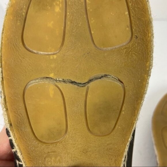 Vince Ronan Soft Leather Espadrille Flats Black Size 6 Women Shoes Spain Booties - Picture 13 of 13